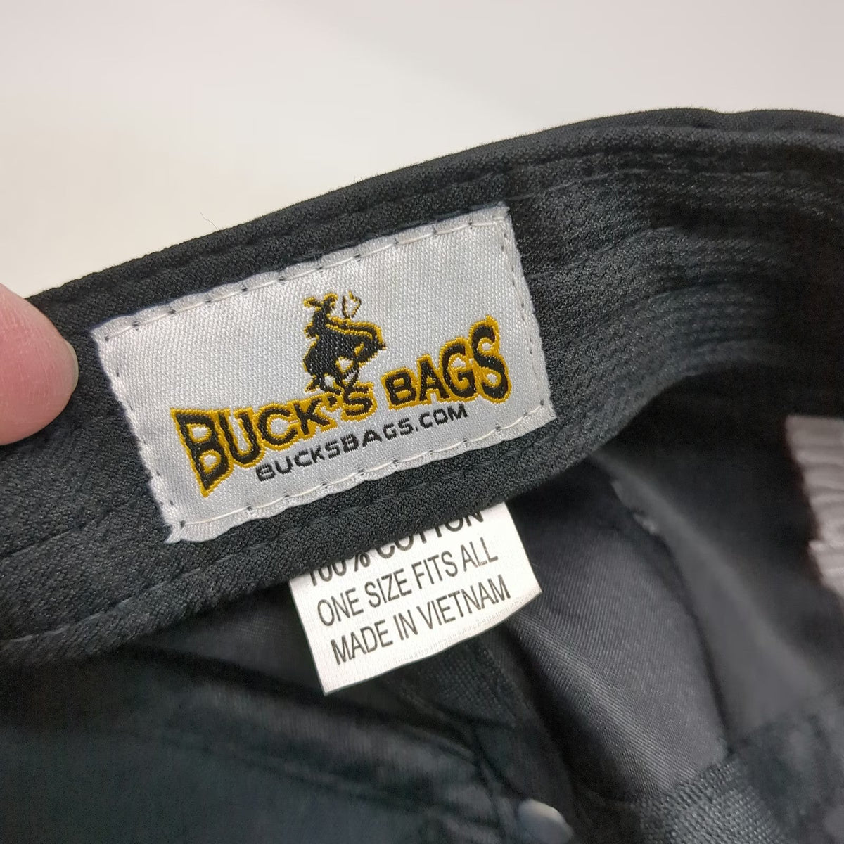 Buck's Bags Baseball Cap Black One Size Strapback D&B Supply Embroidered Hat