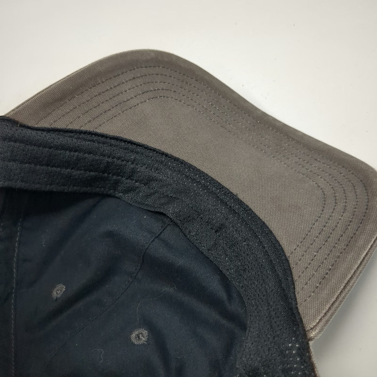 Carhartt Baseball Cap Gray One Size Strapback Cotton Canvas Front Patch Hat