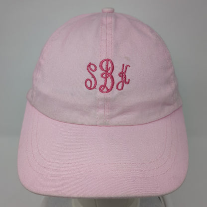 SBK Slideback Hat Pink One Size Adjustable Embroidered Solid 6 Panel