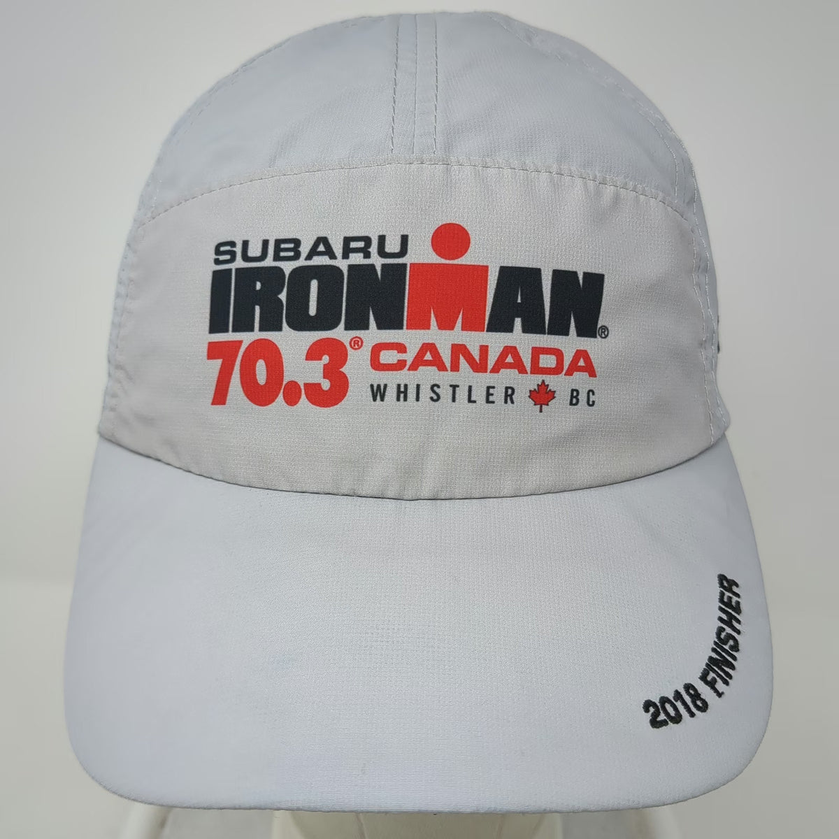 BOCO Gear 5 Panel Gray Hat One Size Ironman Canada Whistler 2018 Finisher