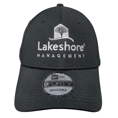 Lakeshore Management Strapback Hat Black OSFM Adjustable 6 Panel 9Forty New Era