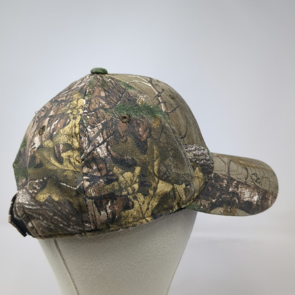 Signatures Realtree Camo Baseball Cap Brown OSFM Strapback Hat Hunting Fishing
