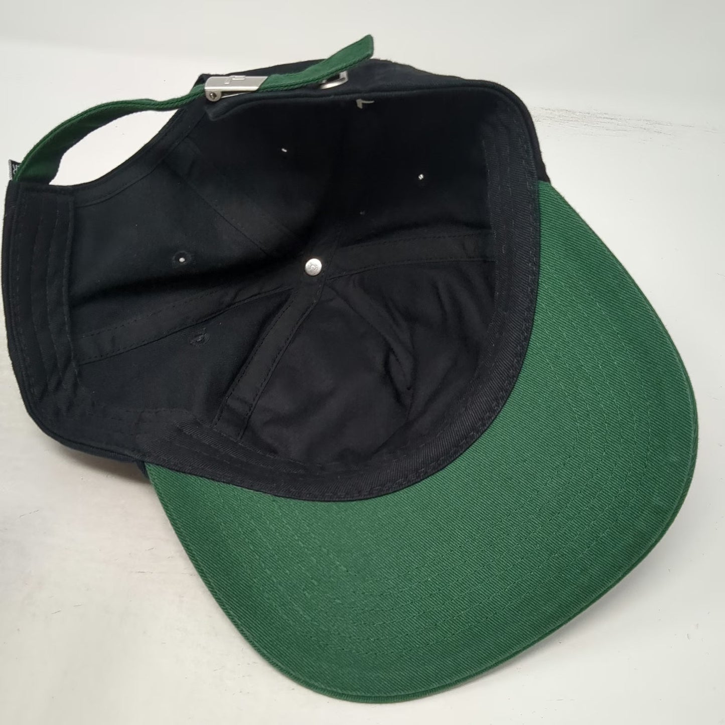 Former Baseball Cap Black Green One Size Graphic Embroidered Slideback Hat