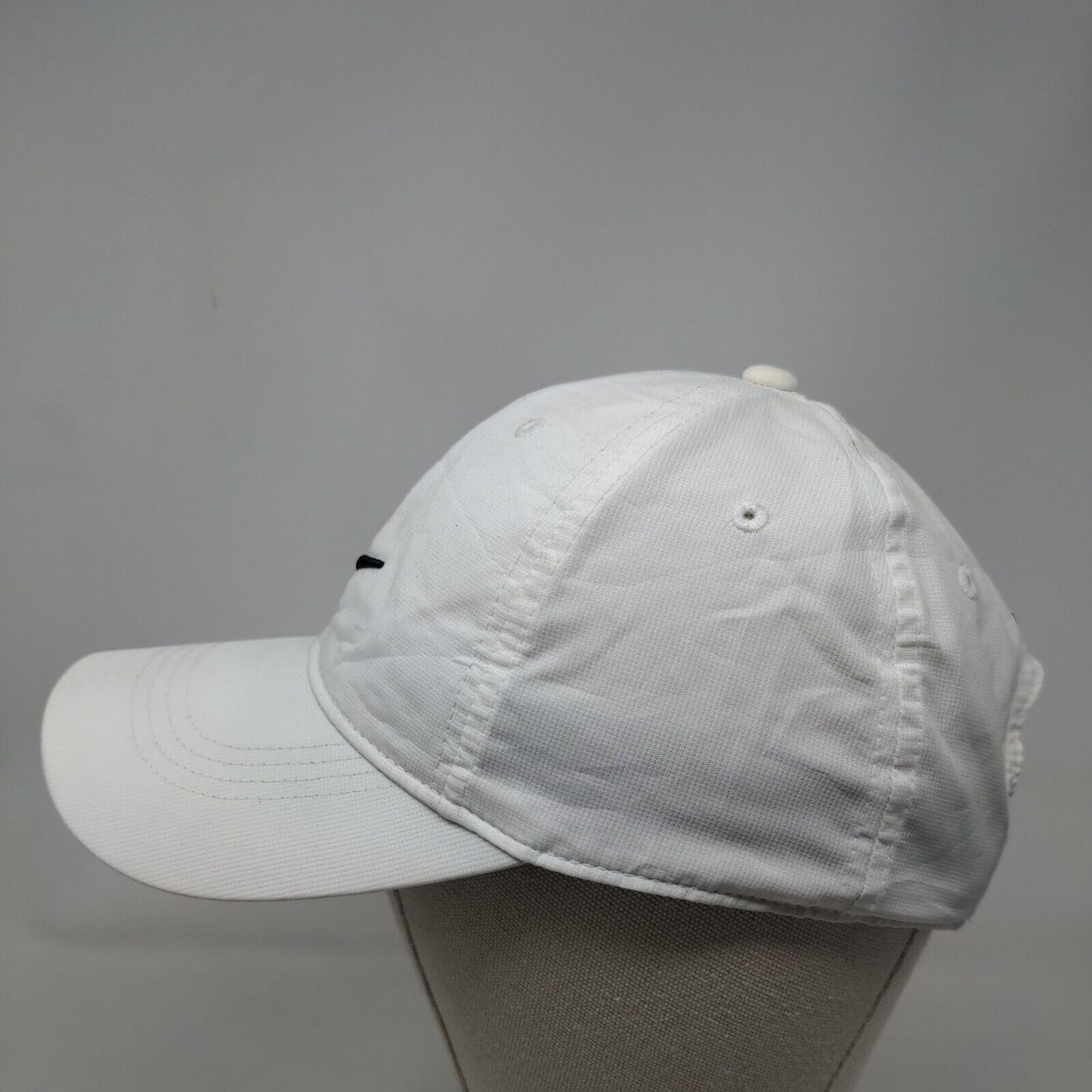 Nike Swoosh Strapback Hat White OSFM Embroidered Legacy91 Dri-Fit