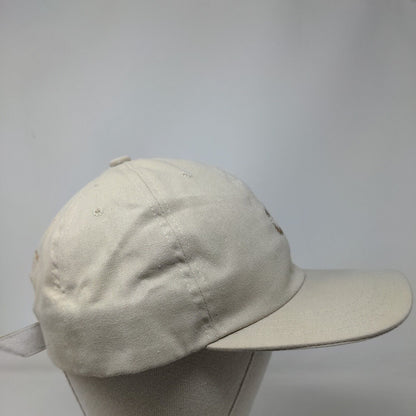 Finest Resorts.com Strapback Hat Tan One Size Adjustable Embroidered 6 Panel