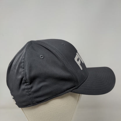 PING Fitted Hat Gray Small-Medium Embroidered Solid Flexfit 6 Panel