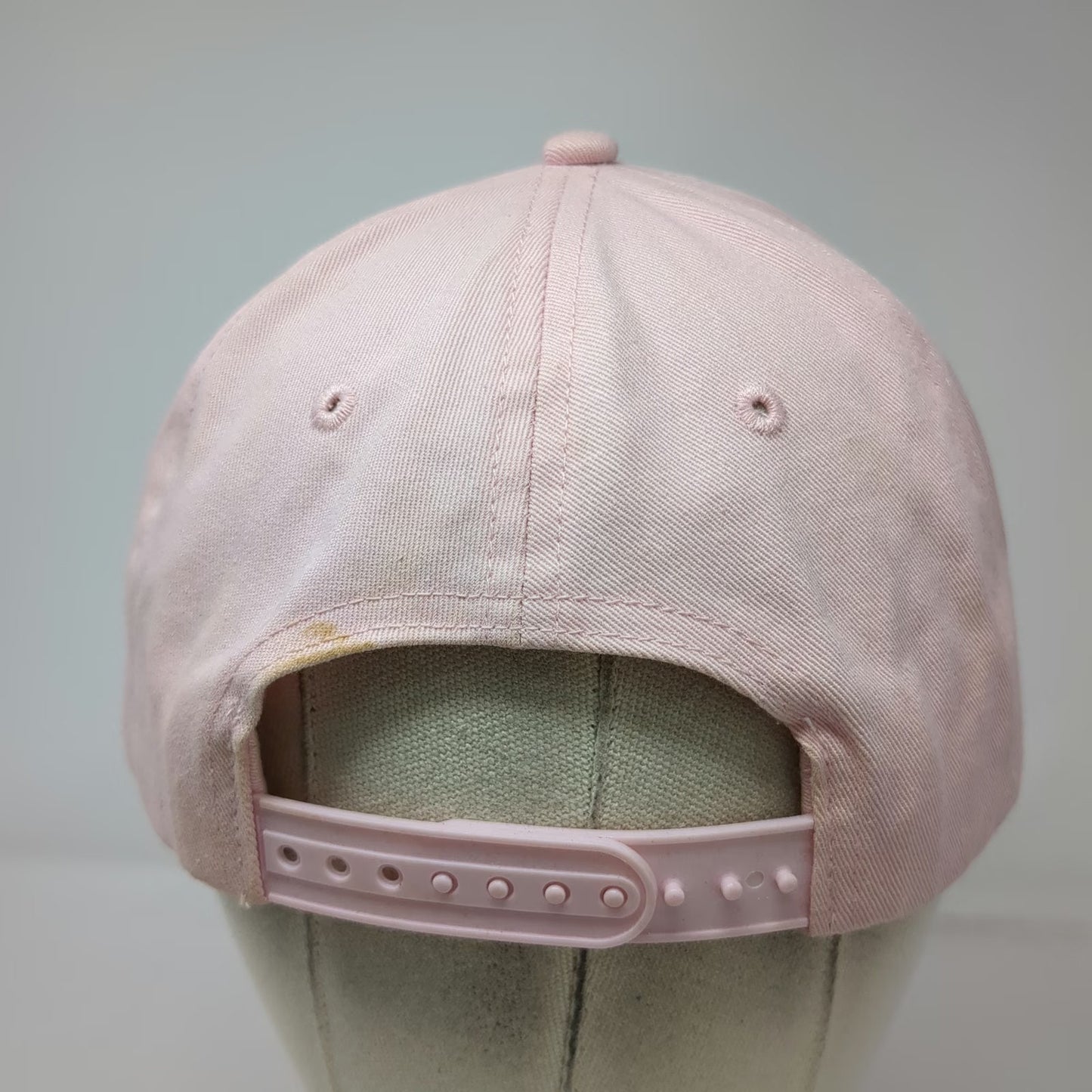 True Religion 5 Panel Pink One Size Hat Rhinestone Horseshoe Logo Bling Snapback