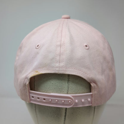 True Religion 5 Panel Pink One Size Hat Rhinestone Horseshoe Logo Bling Snapback