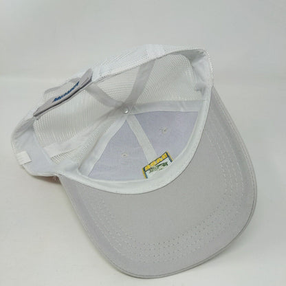 Bass Strapback Mesh Back Trucker Hat Gray One Size Embroidered Member