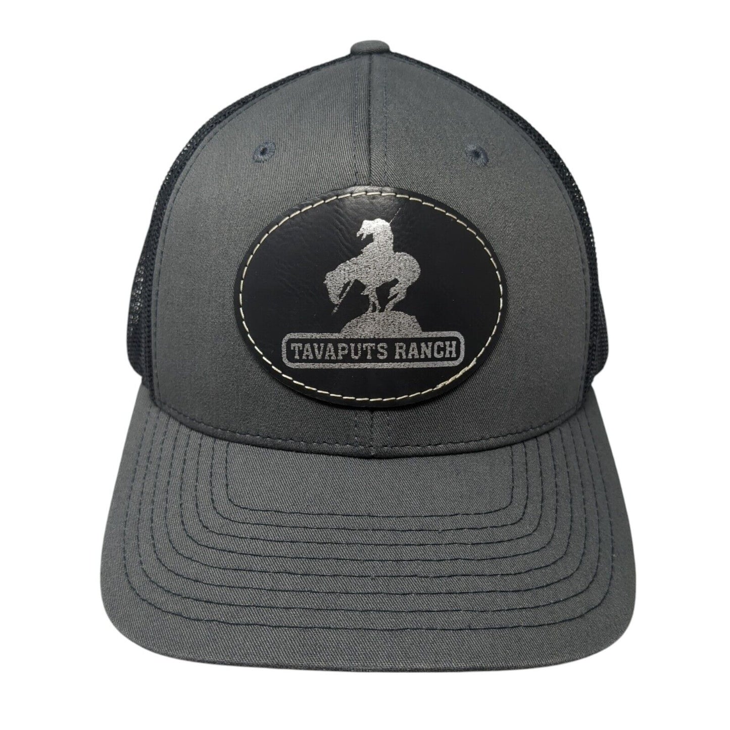 Tavaputs Ranch Snapback Mesh Back Trucker Hat Gray One Size Richardson