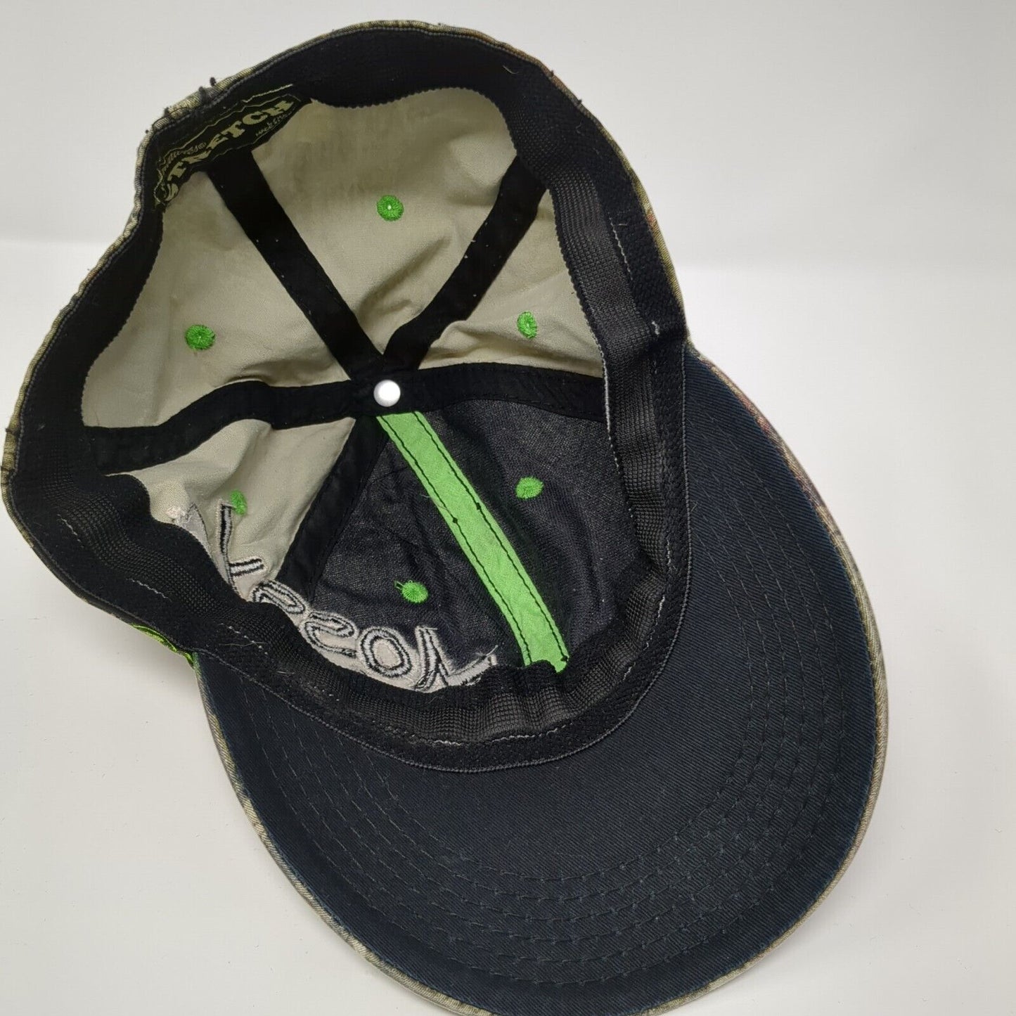 Mossy Oak Stretch Fitted Hat Camo L/XL Embroidered Hunting Outdoor