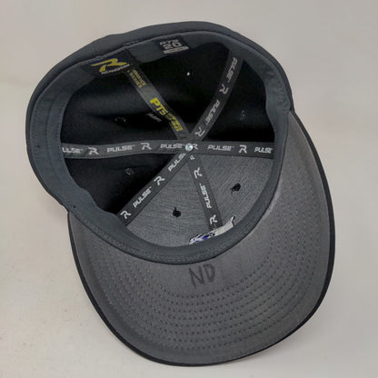 Richardson Men's Fitted Hat Black Size S-M Embroidered B Logo PTS 20