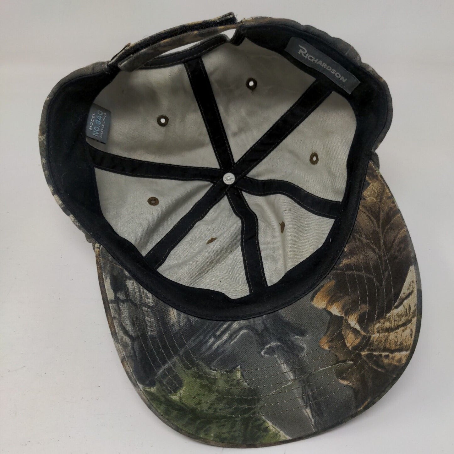 Richardson Strapback Hat Camo One Size Adjustable Vent Holes Blank