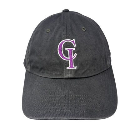 Letter CI Slideback Hat Gray M/L Adjustable Solid 6 Panel Richardson