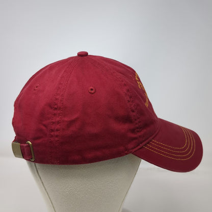 Wizarding World Harry Potter Red 5 Panel One Size Gryffindor Quidditch Hat Gold