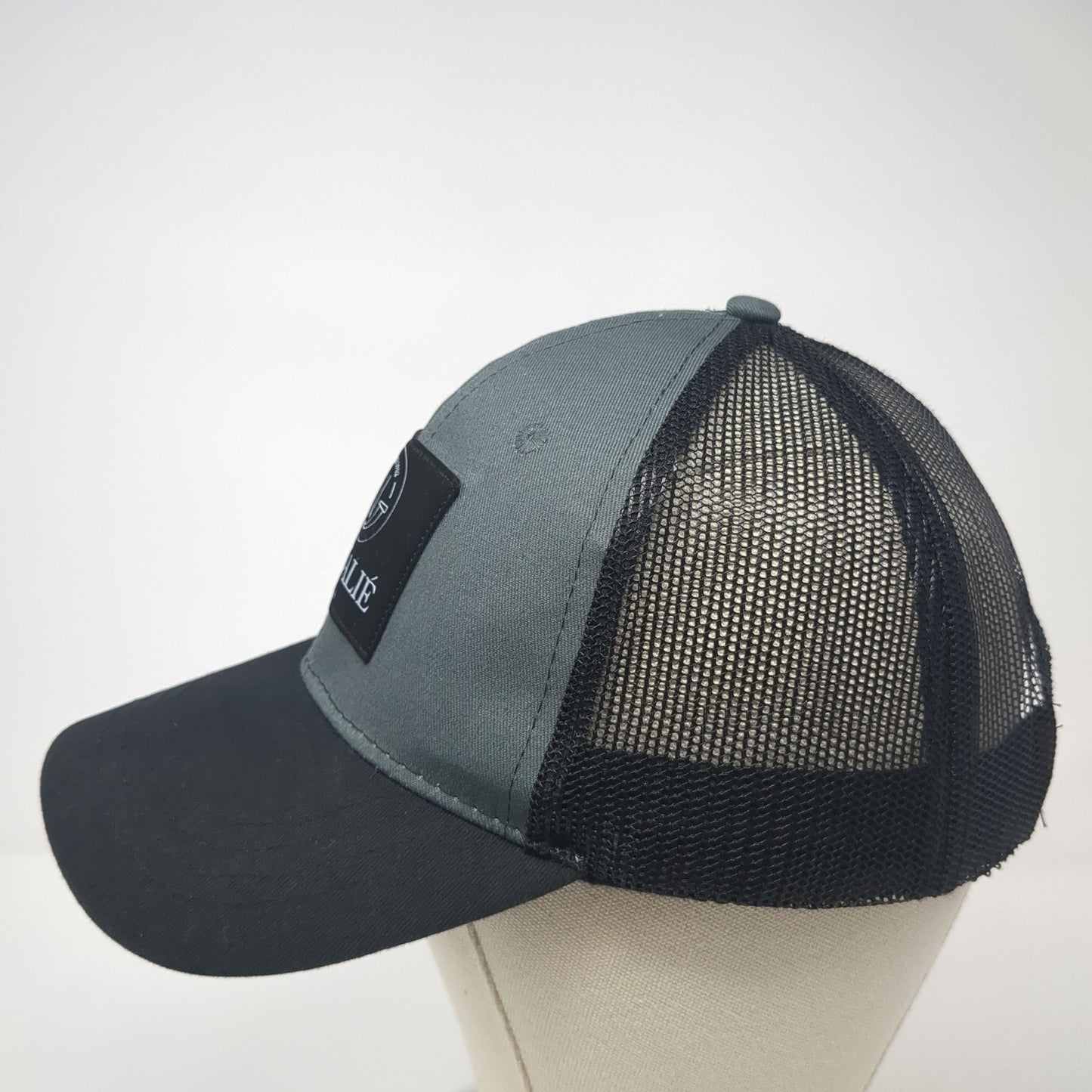 Nadalie USA Snapback Trucker Hat Black One Size Adjustable Mesh Back 6 Panel