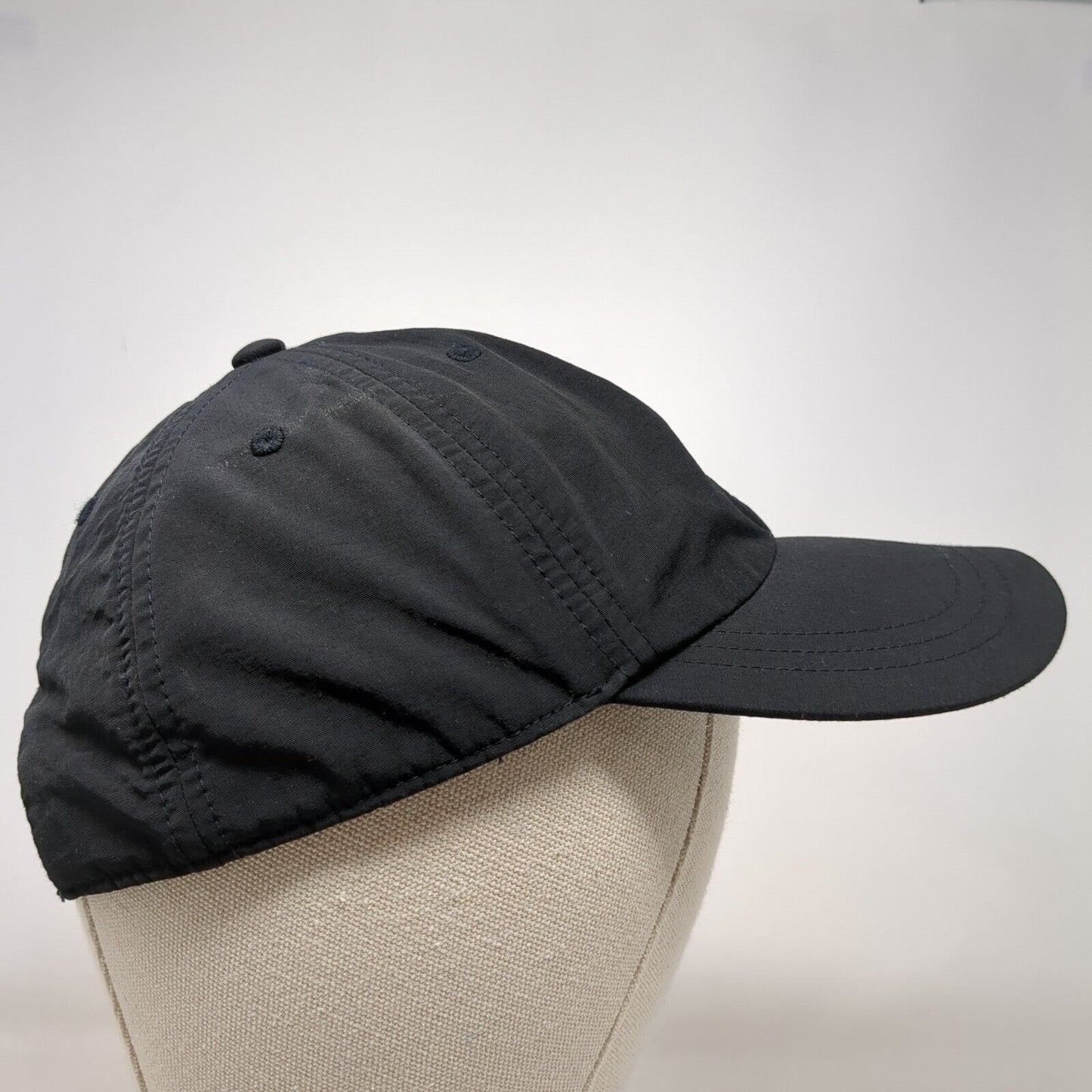 PINK Slideback Hat Black OSFA Adjustable 6 Panel Vented Holes Victoria's Secret