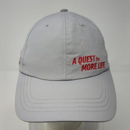 A Quest For More Life Strapback Hat Gray One Size Adjustable 6 Panel