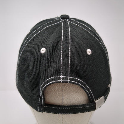 Platt Slideback Hat Black One Size Embroidered Solid 6 Panel Outdoor