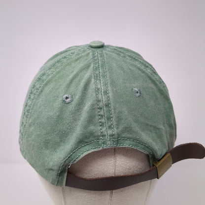 Day Off Slideback Hat Sage Green One Size Adjustable Leather Strap