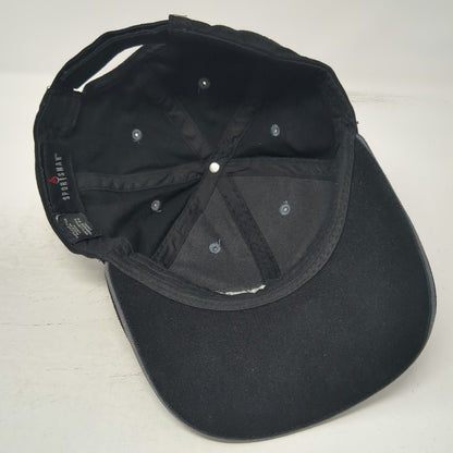 Sportsman Penske Logo Baseball Cap Black One Size Strapback Gray Accents Hat