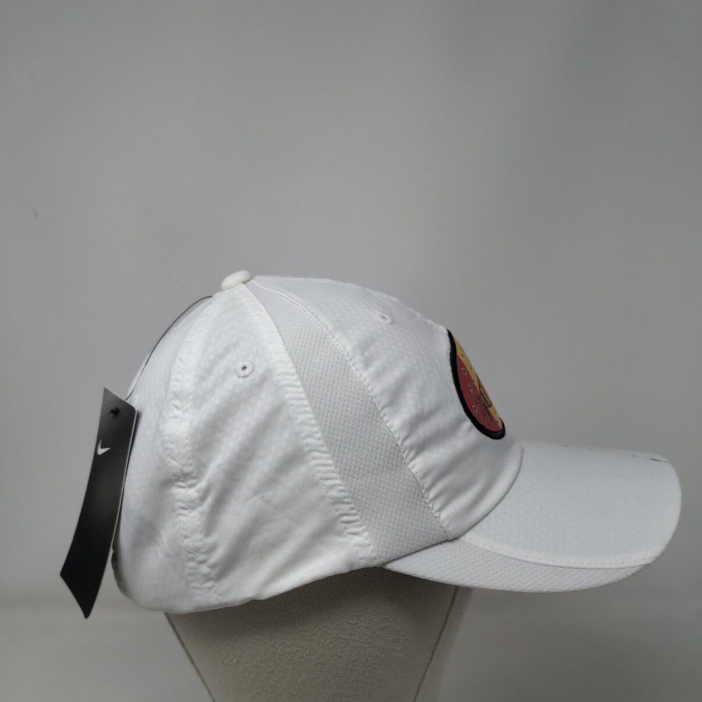 Rocketman Adult Unisex Strapback Golf Hat White OSFM Heritage86 Dri-Fit W/Tags