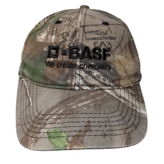 Cap America Men's Strapback Camo Hat Multicolor BASF We Create Chemistry Logo