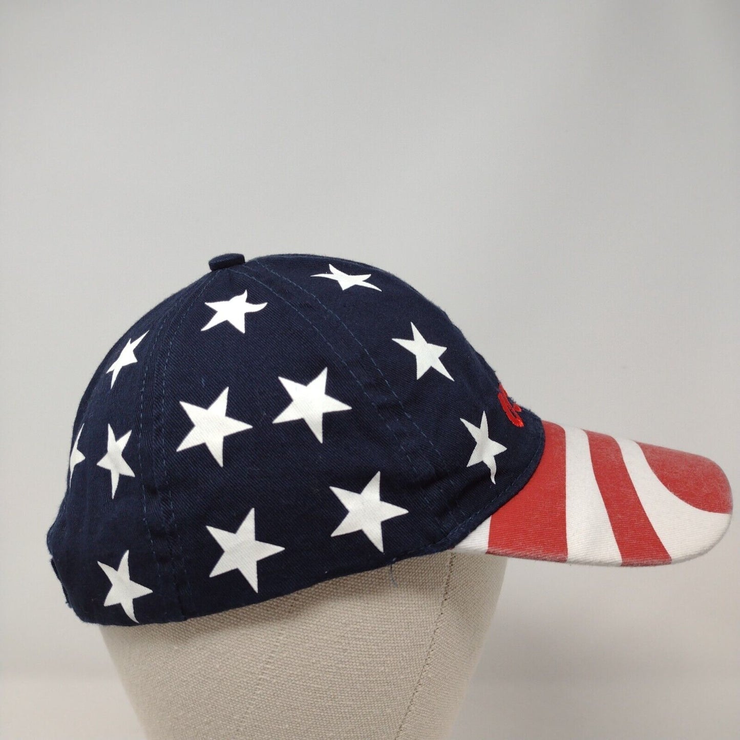 USA American Flag Strapback Hat Multi OSFA Adjustable Embroidered