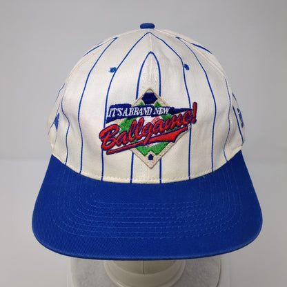 It's A Brand New Ballgame Snapback Hat Multi OSFA Striped NAPA KC