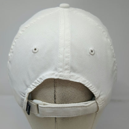 Imperial Wolf Run Golf Logo White One Size Baseball Cap Blue Slideback Hat