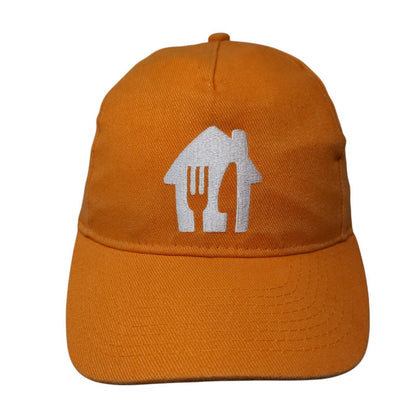 Lieferando Slideback Hat Orange OSFA Solid Adjustable Embroidered