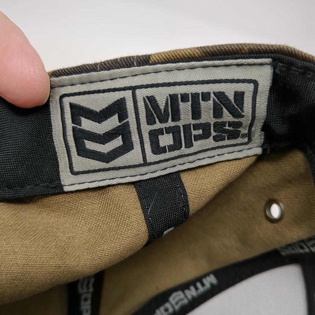 MTN OPS 5 Panel Green Brown One Size Camo Snapback Hat Deer Antlers Hunting