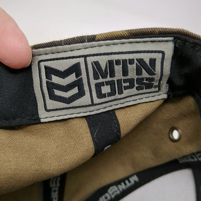 MTN OPS 5 Panel Green Brown One Size Camo Snapback Hat Deer Antlers Hunting