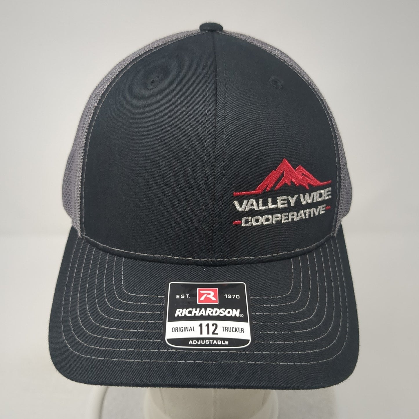 Valley Wide Cooperative Snapback Trucker Hat Black One Size Adjustable