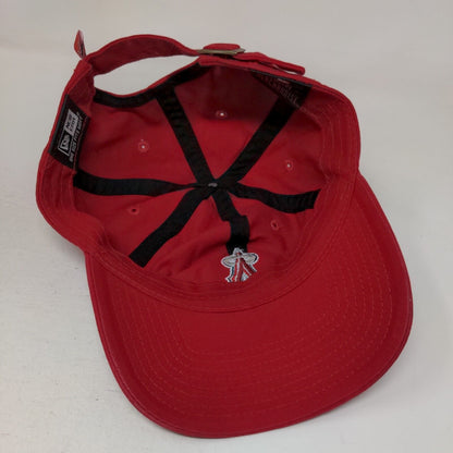 Anaheim Angels Slideback Hat Red OSFM Embroidered Logo New Era MLB