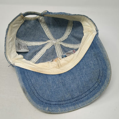 The Disney Store Baseball Cap Blue One Size Denim Pocahontas Meeko Character Hat