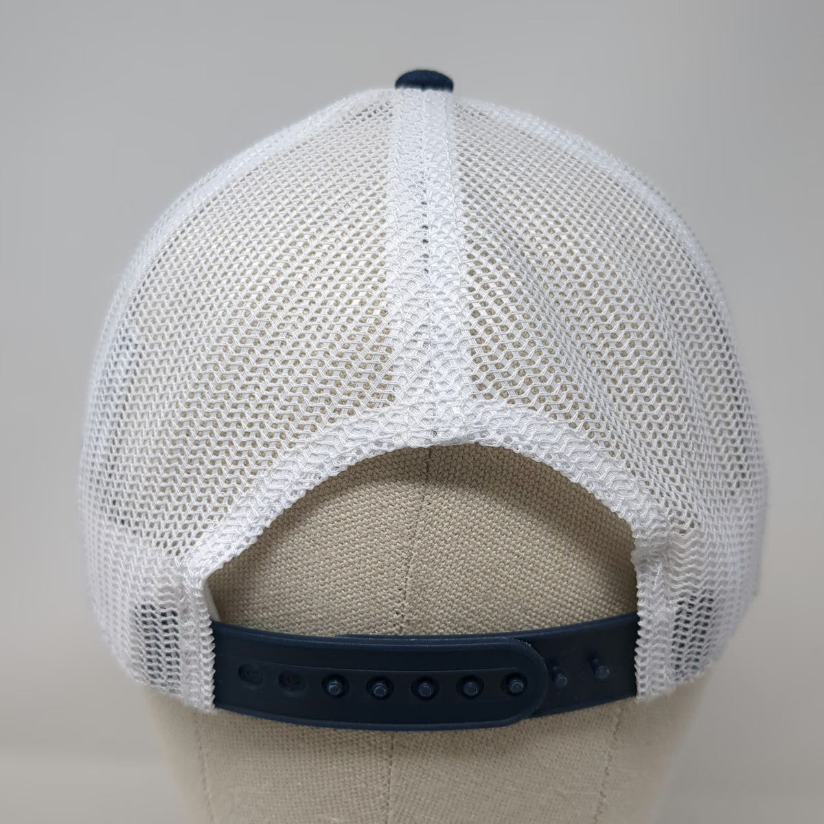 BananaBay Trucker Hat Blue One Size Cabos Mountain Patch Mesh Snapback Logo