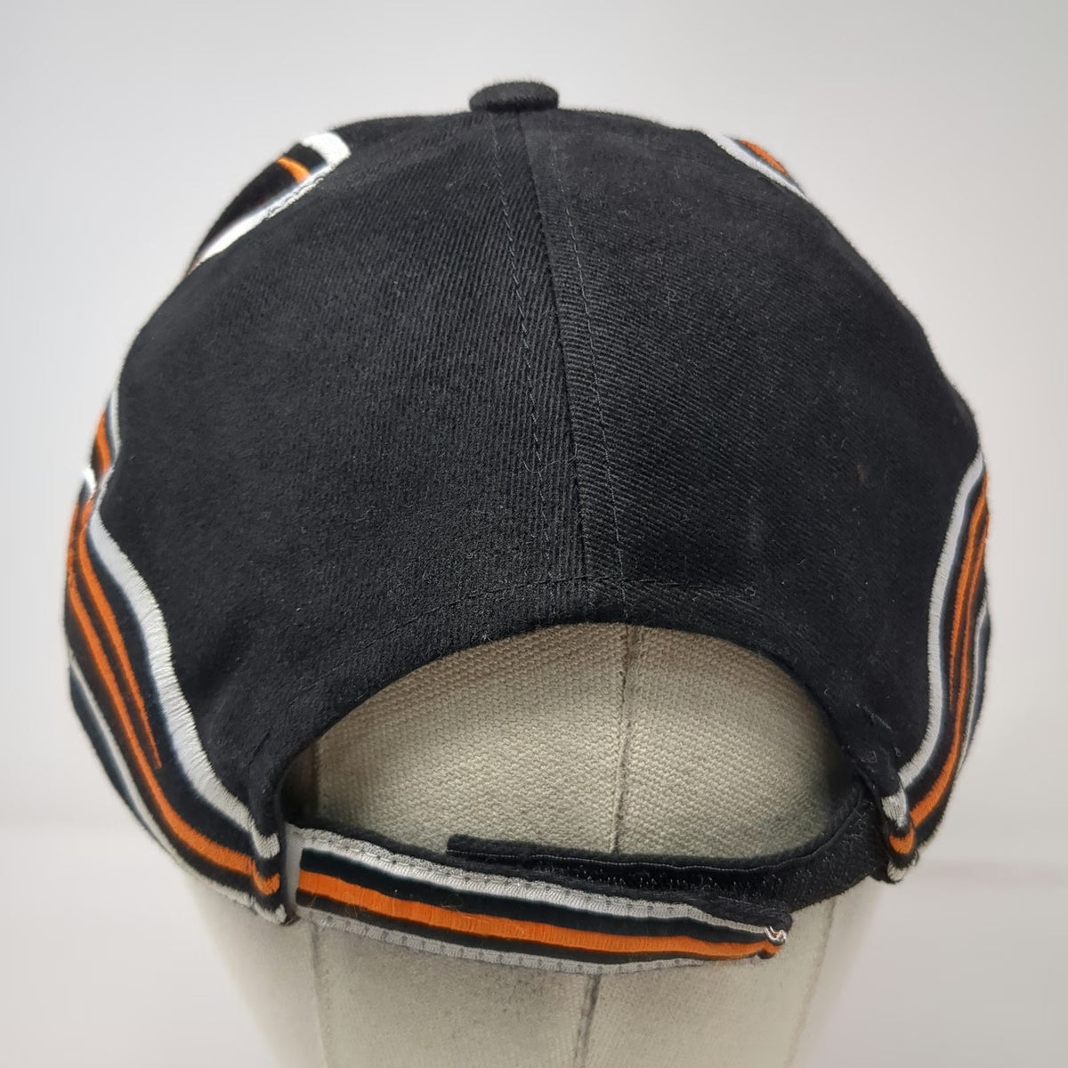 Harley-Davidson Baseball Cap Black OSFM Embroidered Logo Flames Strapback Hat