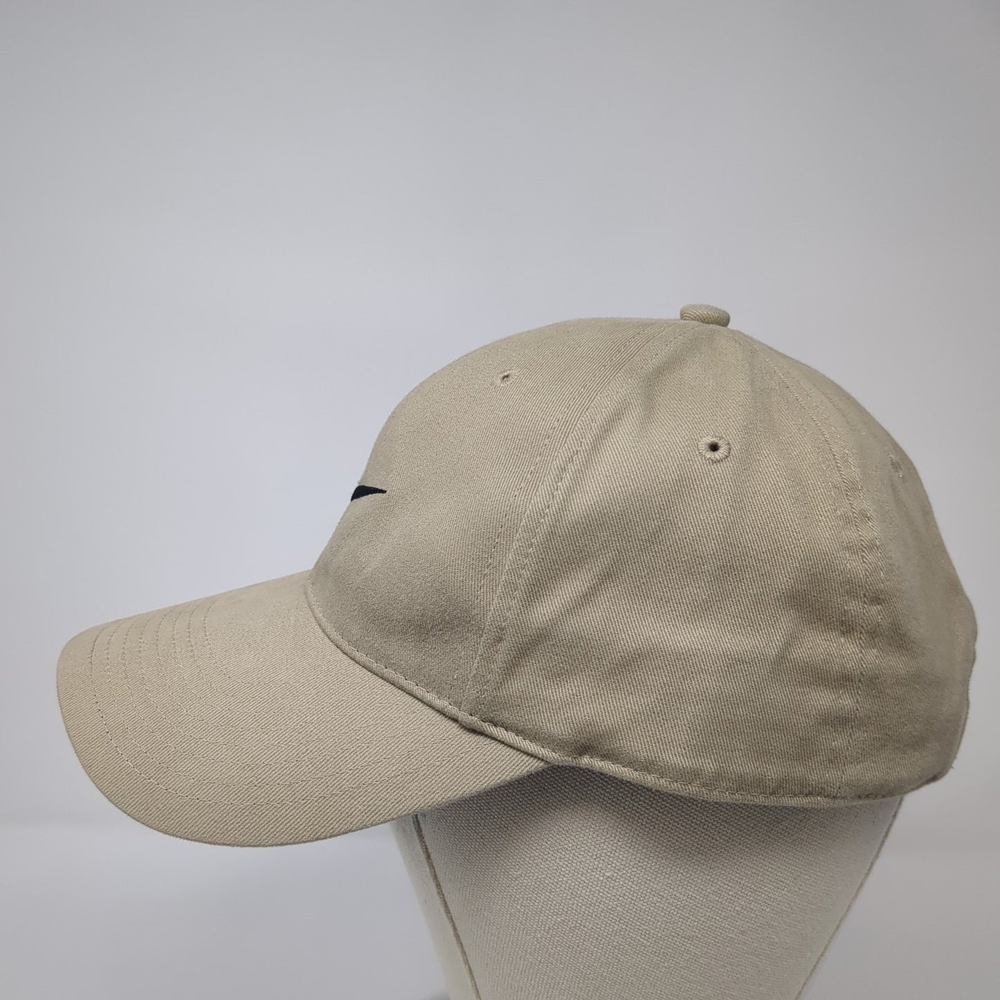Nike Just Do It Strapback Baseball Cap Brown One Size Adjustable Embroidered
