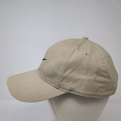 Nike Just Do It Strapback Baseball Cap Brown One Size Adjustable Embroidered