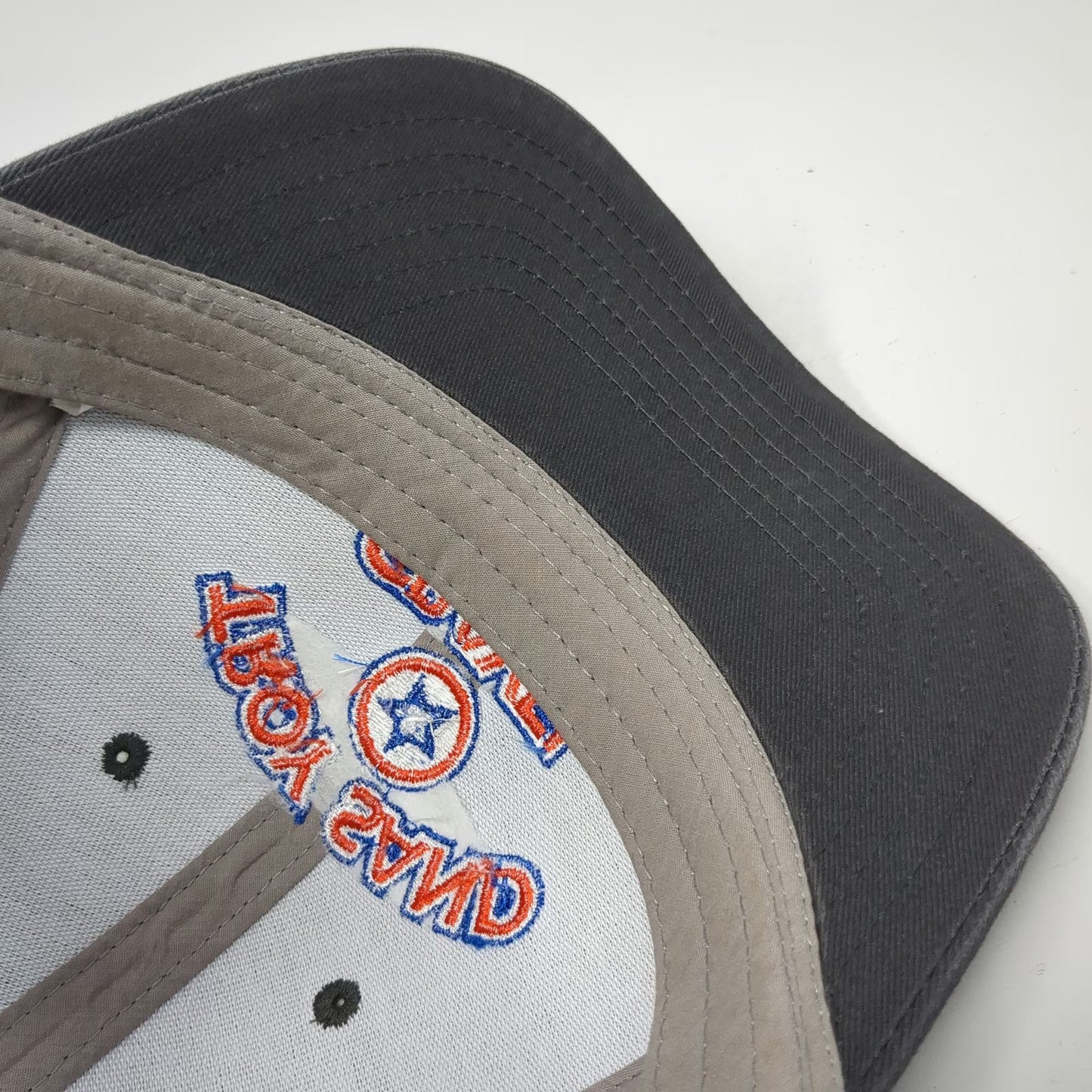 Cap America Trucker Hat Gray One Size Snapback Troy Sand & Gravel Logo Mesh