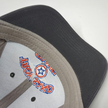 Cap America Trucker Hat Gray One Size Snapback Troy Sand & Gravel Logo Mesh