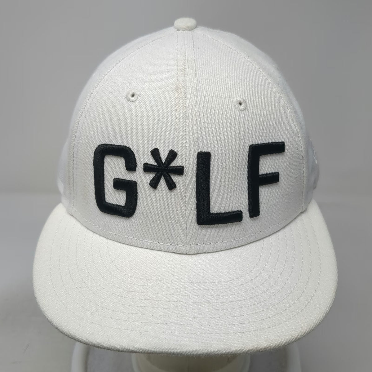 New Era Snapback White One Size G*LF Devereux Golf Flat Bill Adjustable Hat