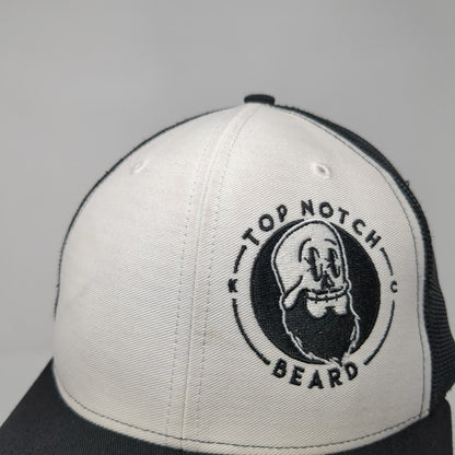 Top Notch Beard Snapback Trucker Hat Black OS Adjustable Mesh Back Richardson