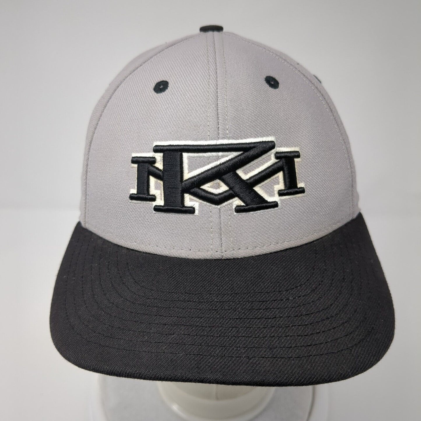 Rocky Fitted Hat Gray 7 1/4 Embroidered Vented Holes 6 Panel Surge Richardson