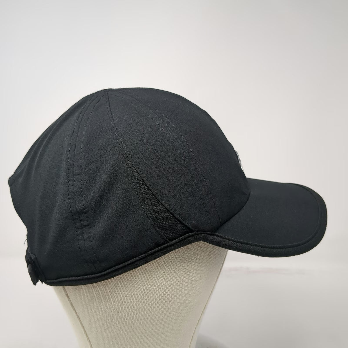 Adidas Baseball Cap Black One Size Climalite Performance Strapback Running Hat