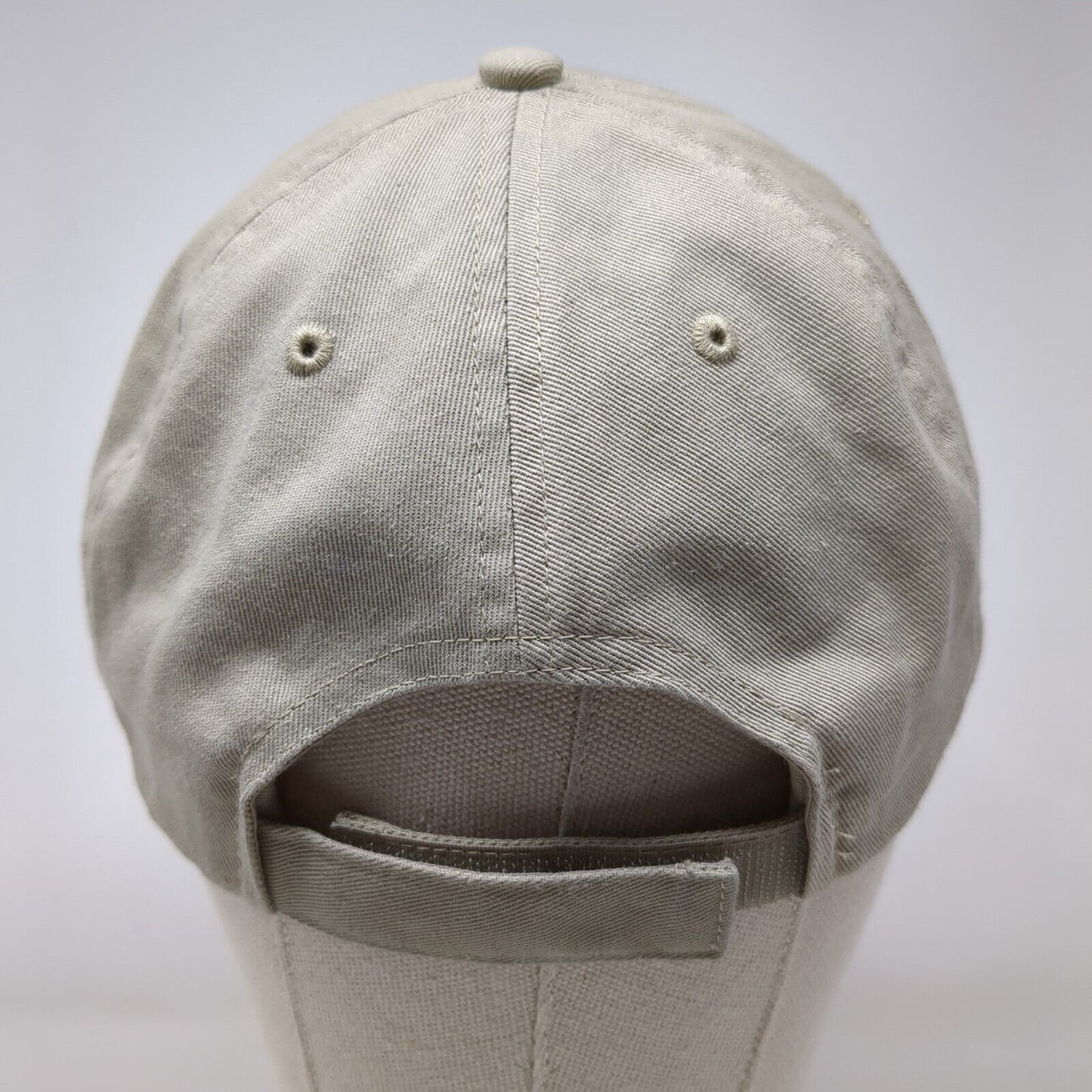 CAT Caterpillar Strapback Hat Tan OSFM Adjustable Embroidered Cyrk Cotton