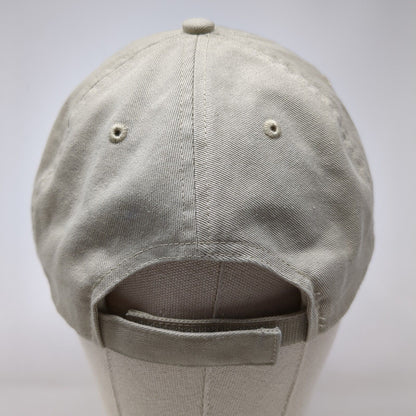 CAT Caterpillar Strapback Hat Tan OSFM Adjustable Embroidered Cyrk Cotton