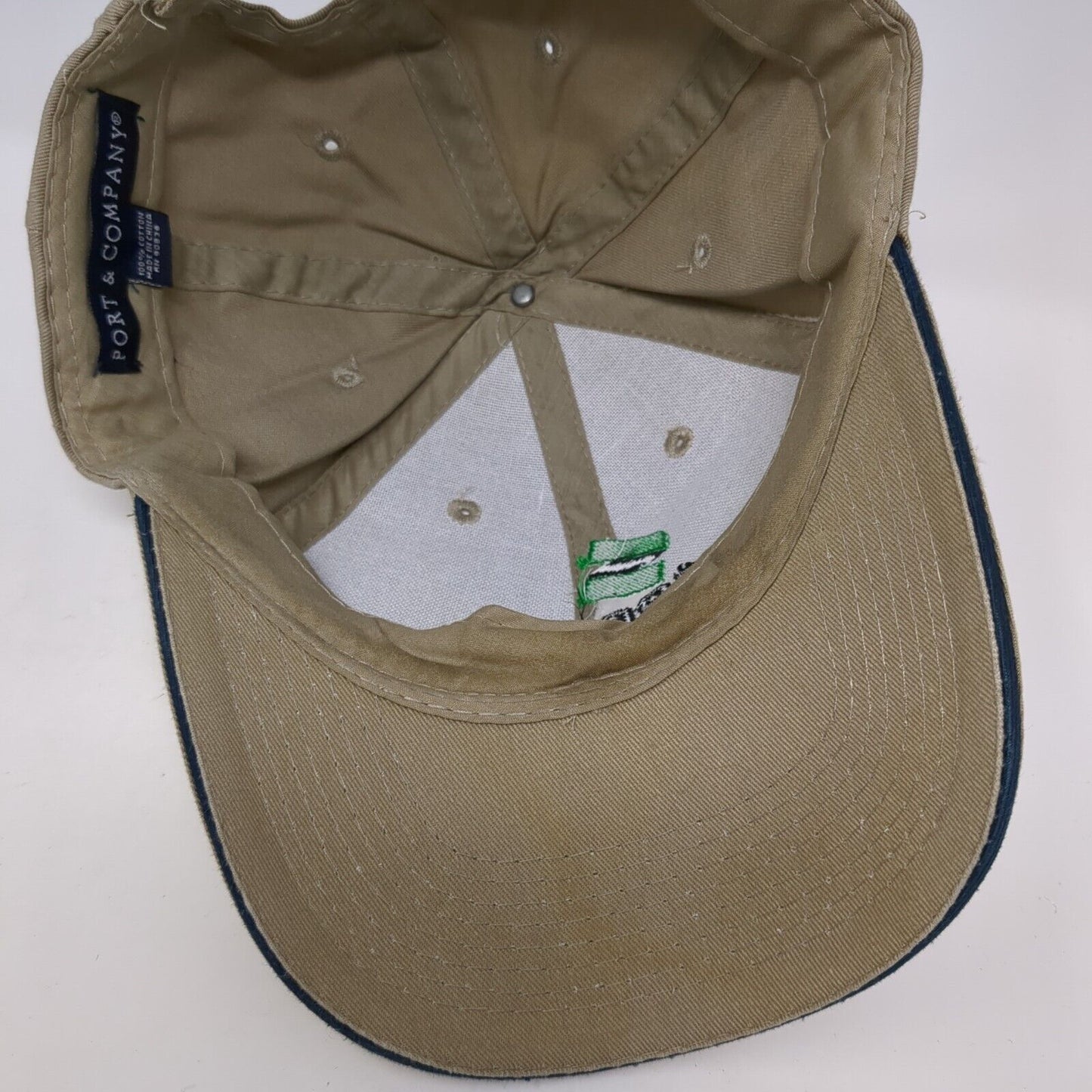 Steel Etc Steel Recycling Salvage Strapback Hat Tan OS Adjustable Port & Company