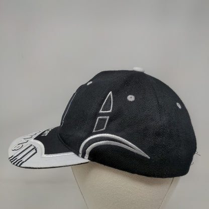 Freeport Bahamas Strapback Hat Black Embroidered Logo Adjustable